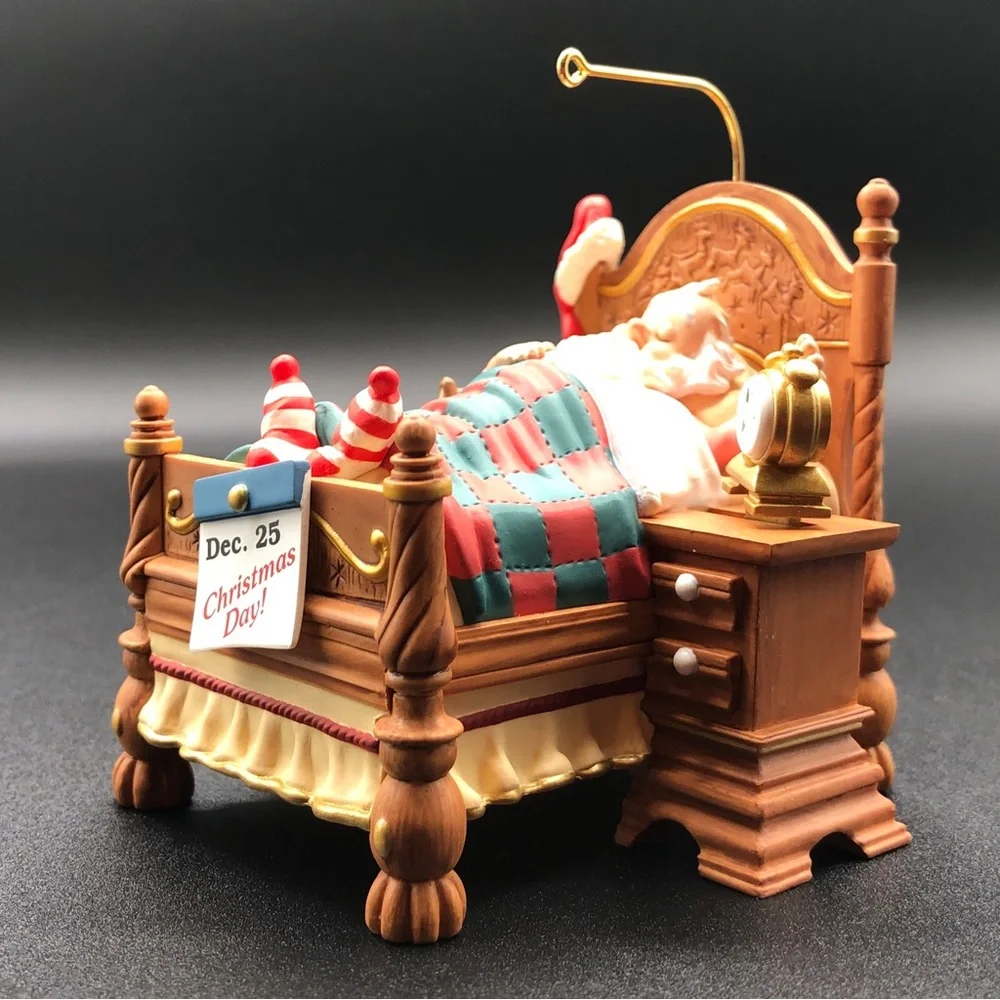 Hallmark Keepsake Ornament 2001 Snoozing Santa Vintage Handcrafted‎ NIB